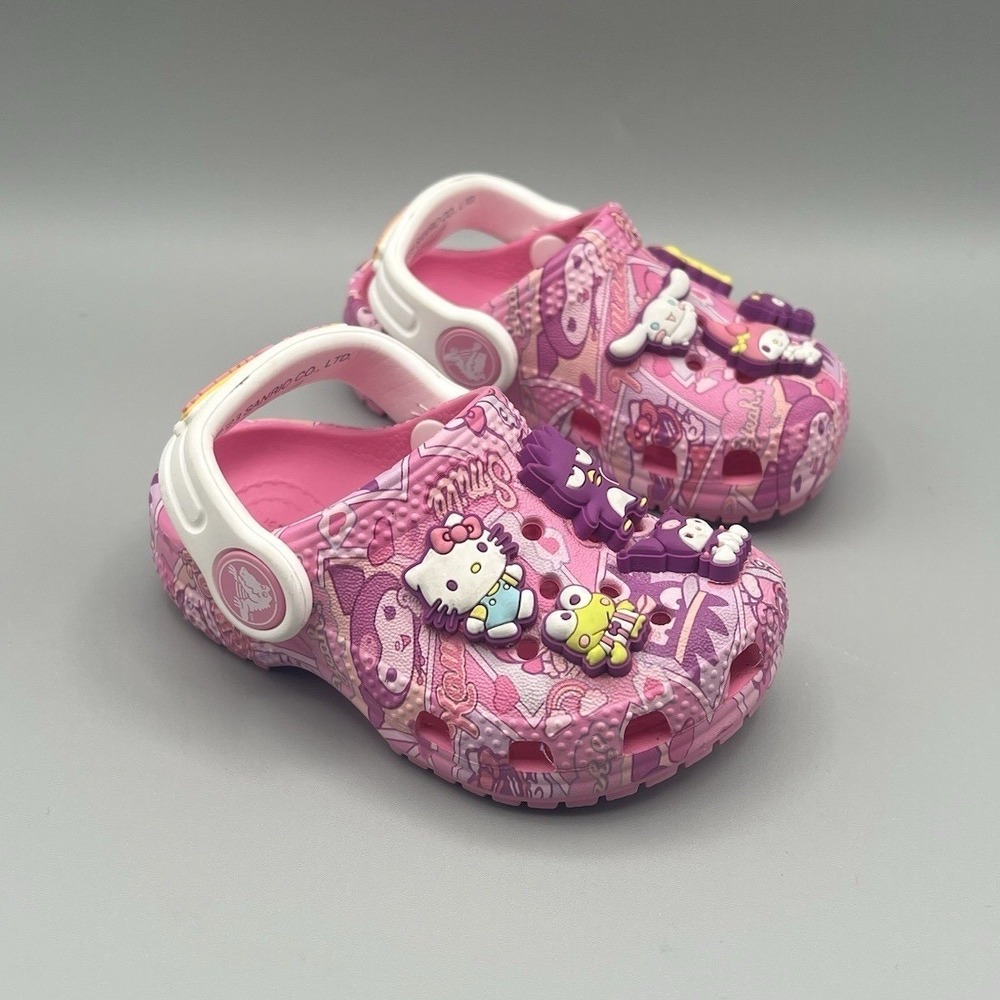 Crocs x Sanrio Hello Kitty and Friends Pink Clogs - Toddler Baby Size 4